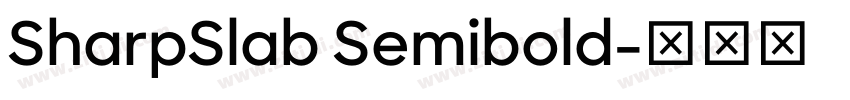SharpSlab Semibold字体转换